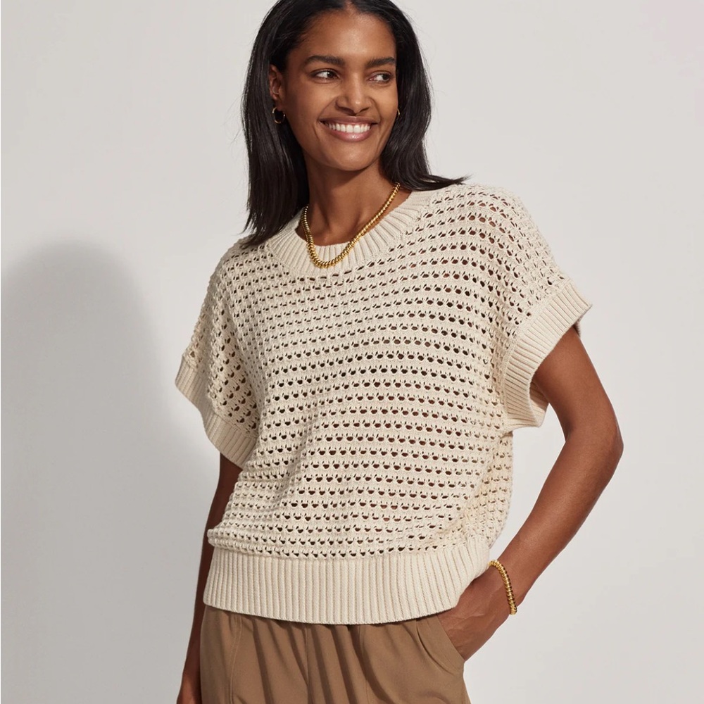 Varley Julianna Knit Top in Birch